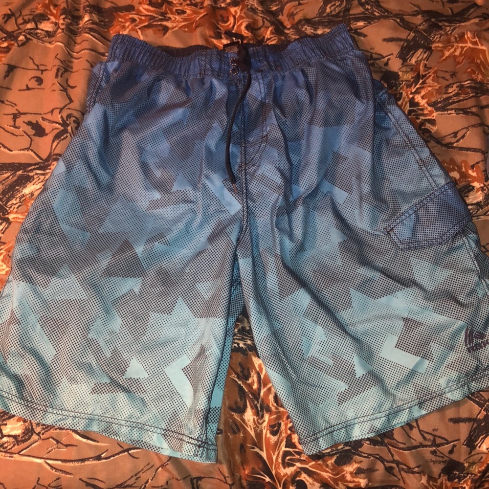 RBX blue swim trunks